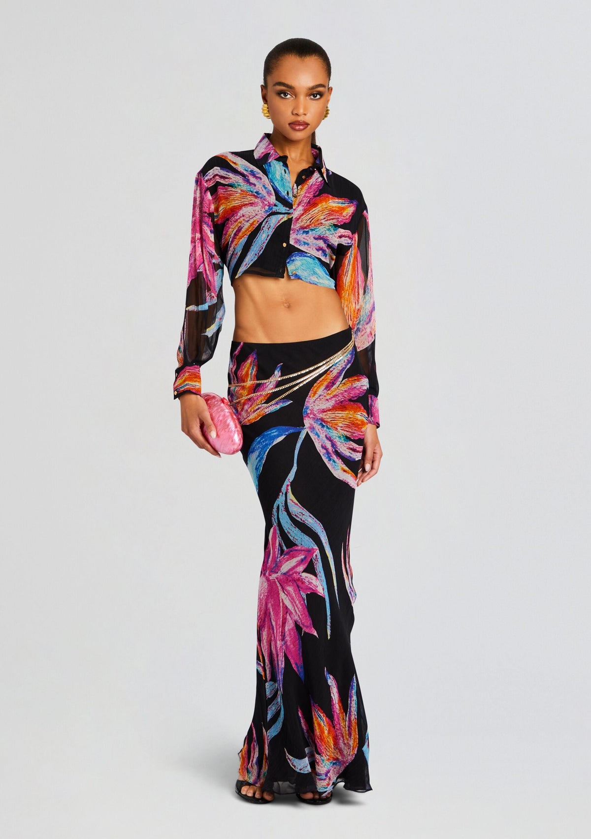 Margo Maxi Skirt by Rococo Sand in Black, product image 5