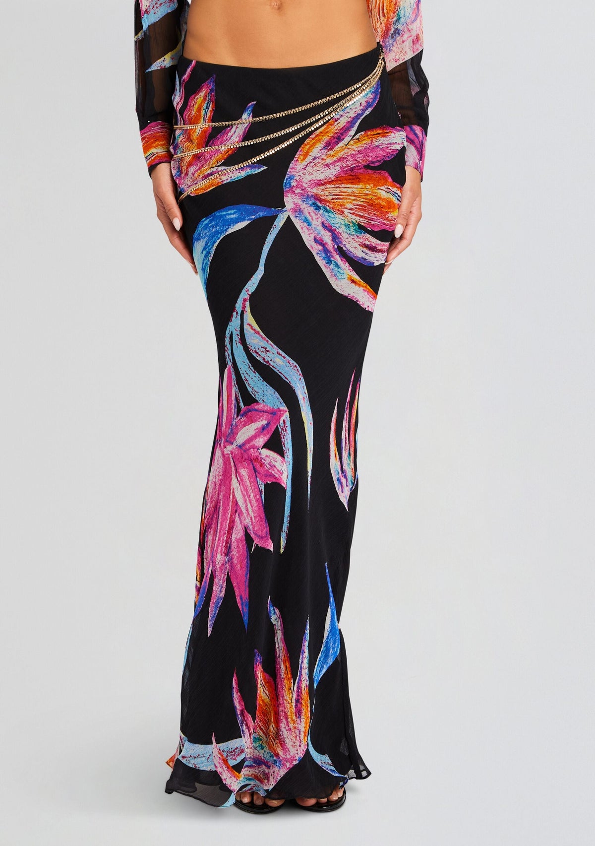Margo Maxi Skirt by Rococo Sand in Black, product image 1