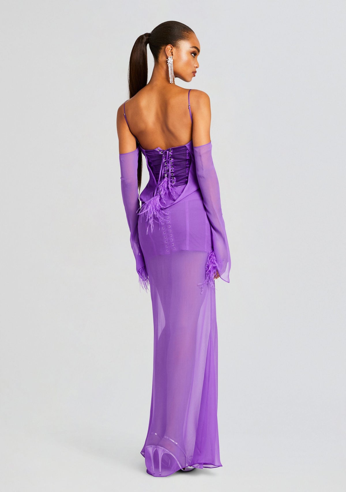 Meredith Dress by retrofête in Amethyst, product image 4