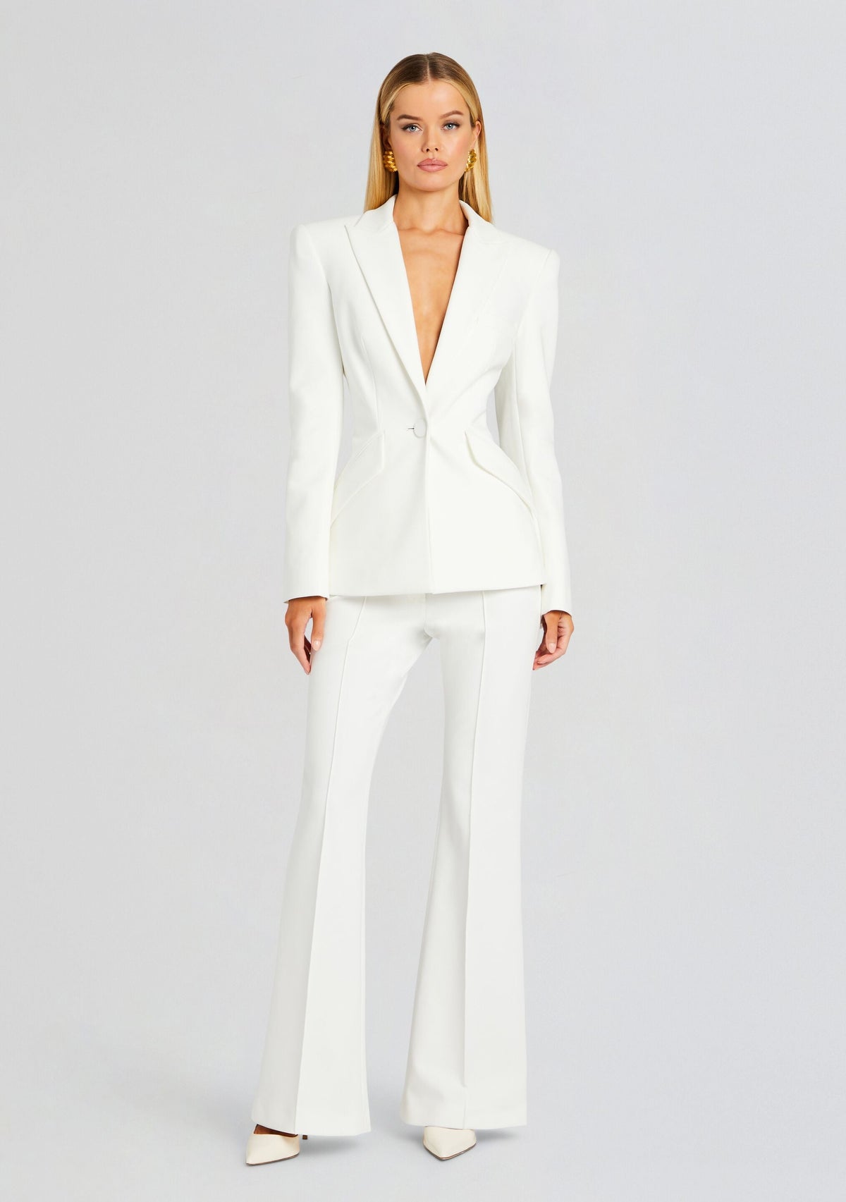 Sloan Structured Blazer by Sans Faff in White, product image 5