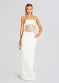 Solene Dress by retrofête in White/Crystal, product image 1