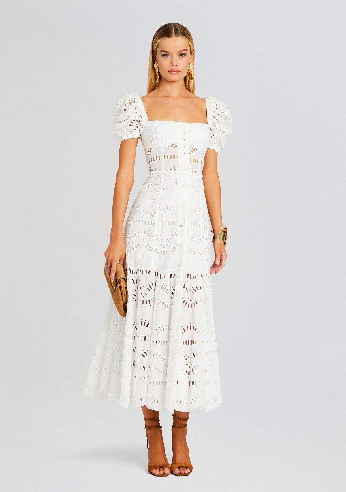 Spiana Long Dress by Charo Ruiz in White Samoa, product image 1