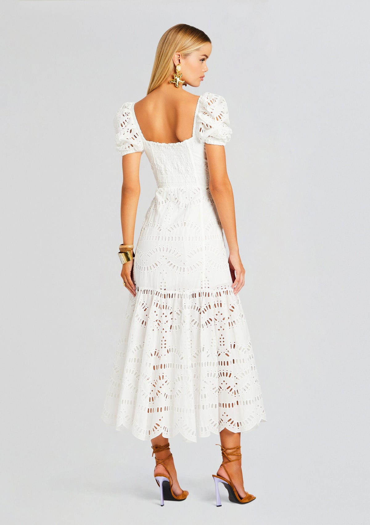 Spiana Long Dress by Charo Ruiz in White Samoa, product image 4
