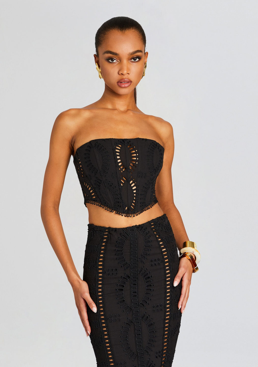 Sting Bustier by Charo Ruiz in Black Samoa, product image 1