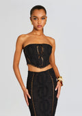 Sting Bustier by Charo Ruiz in Black Samoa, product image 1