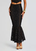 Fray Long Skirt by Charo Ruiz in Black Samoa, product image 1