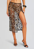 Mirage Embellished Skirt by retrofête in Black/Gold, product image 1