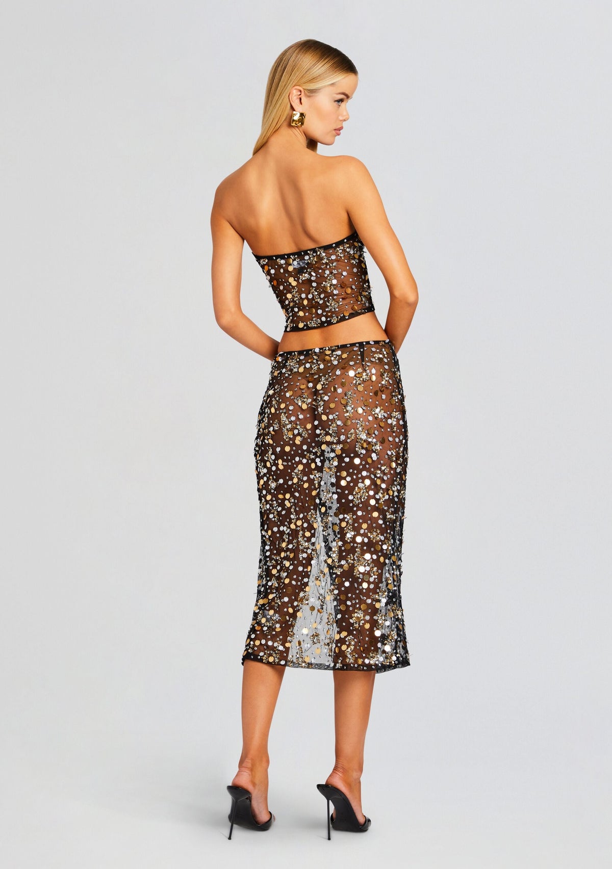 Mirage Top by retrofête in Black/Gold, product image 4