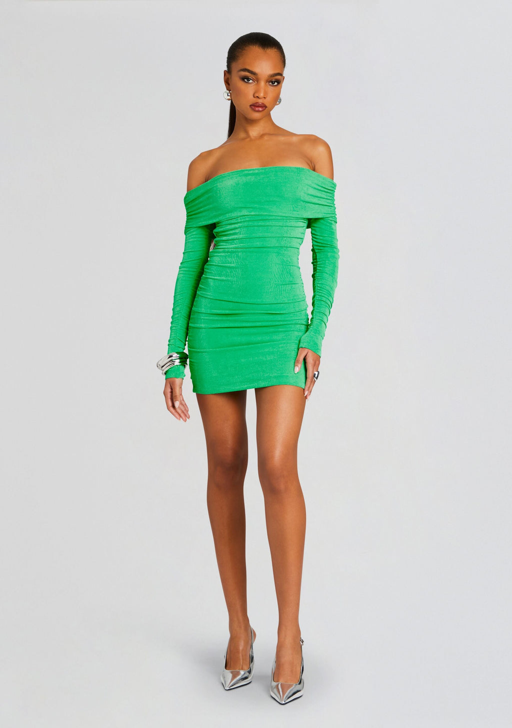 Windsor Dress by SEROYA in Pistachio, product image 5