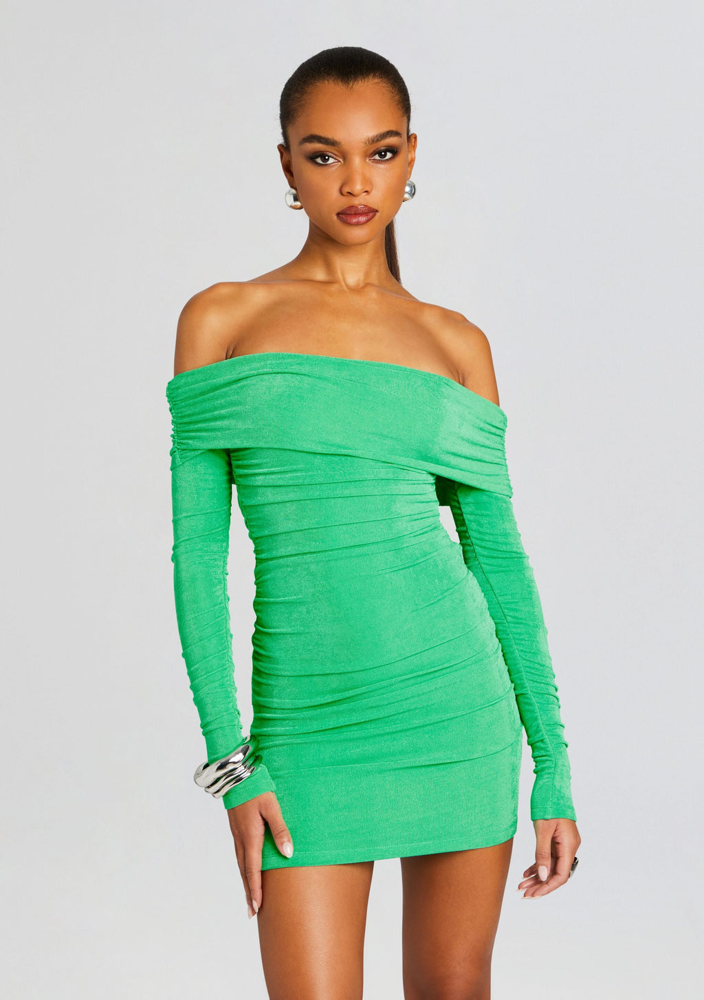 Windsor Dress by SEROYA in Pistachio, product image 2
