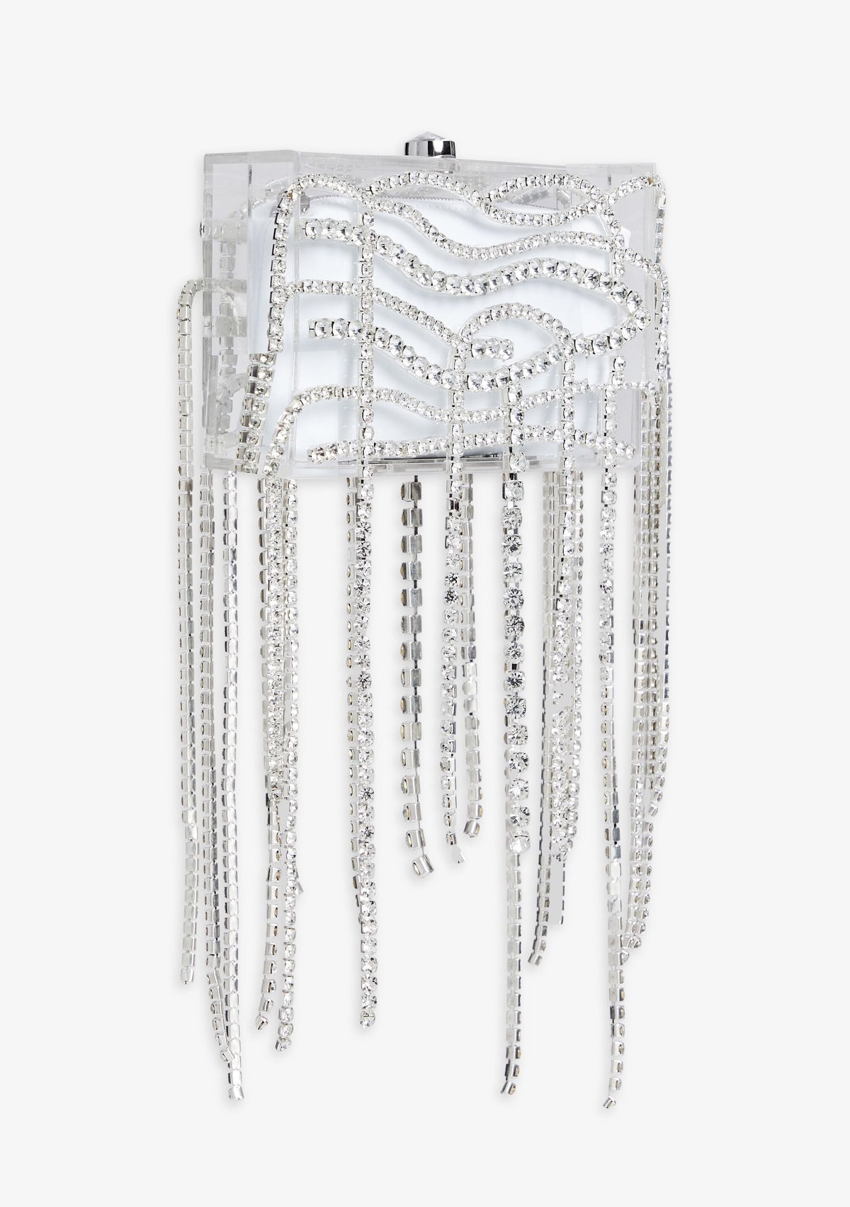 Georgina Crystal Bag by retrofête in Clear/Silver, product image 4