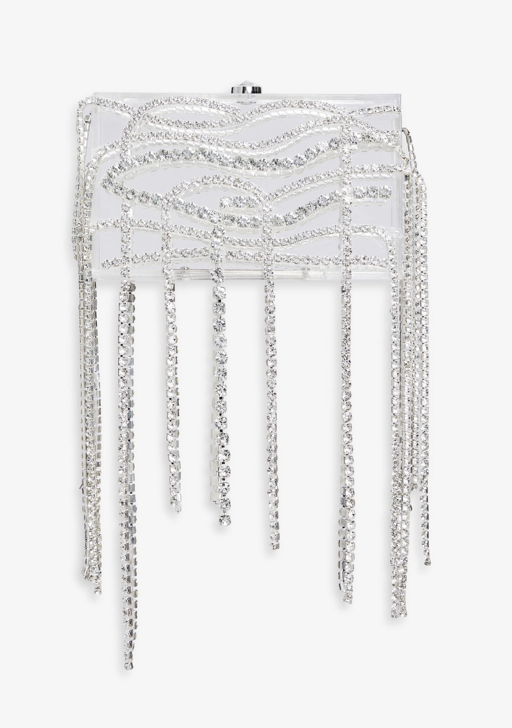 Georgina Crystal Bag by retrofête in Clear/Silver, product image 1