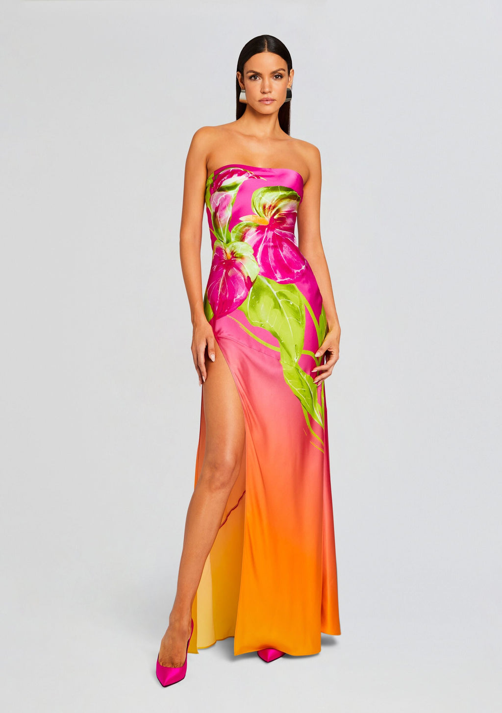 Aiyanna Dress by retrofête in Ombre Anthurium, product image 1