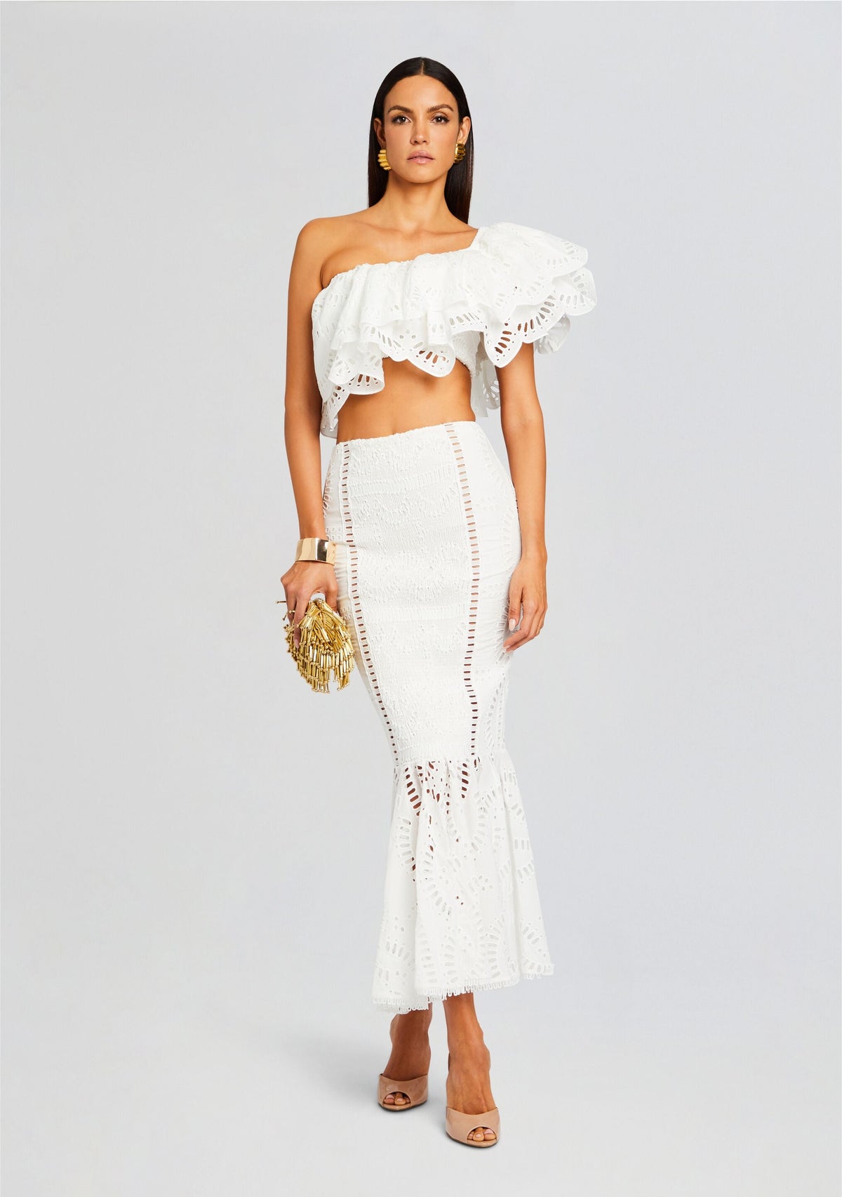 Collyk Top by Charo Ruiz in White Samoa, product image 2
