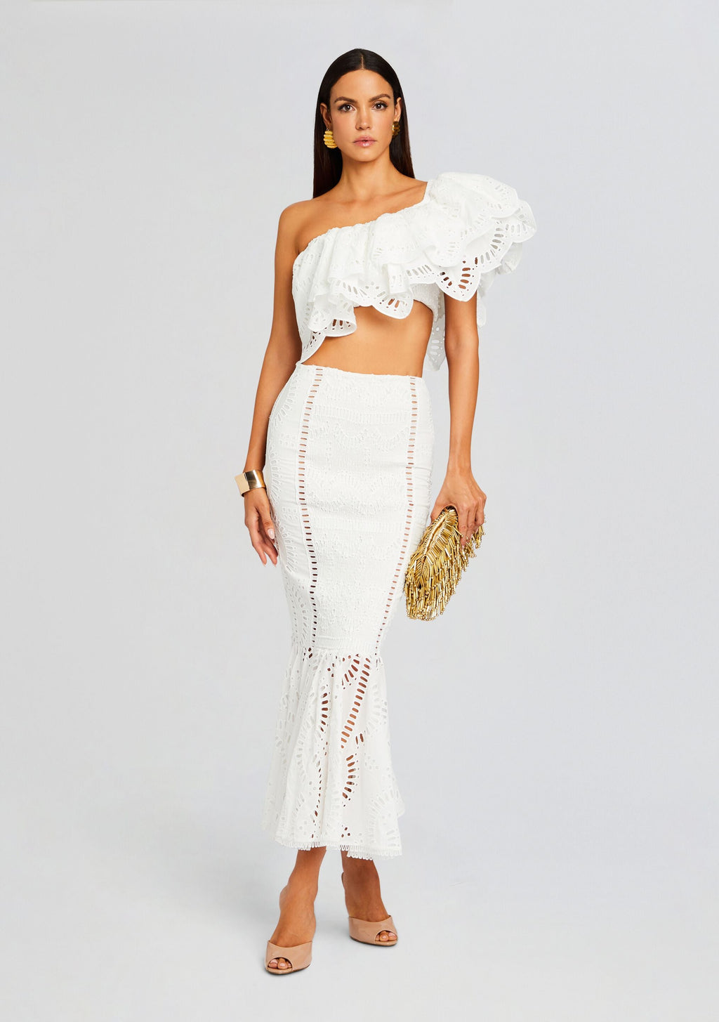Collyk Top by Charo Ruiz in White Samoa, product image 5