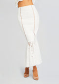Fray Long Skirt by Charo Ruiz in White Samoa, product image 1