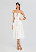 Galik Midi Dress by Charo Ruiz in White Samoa, product image 1