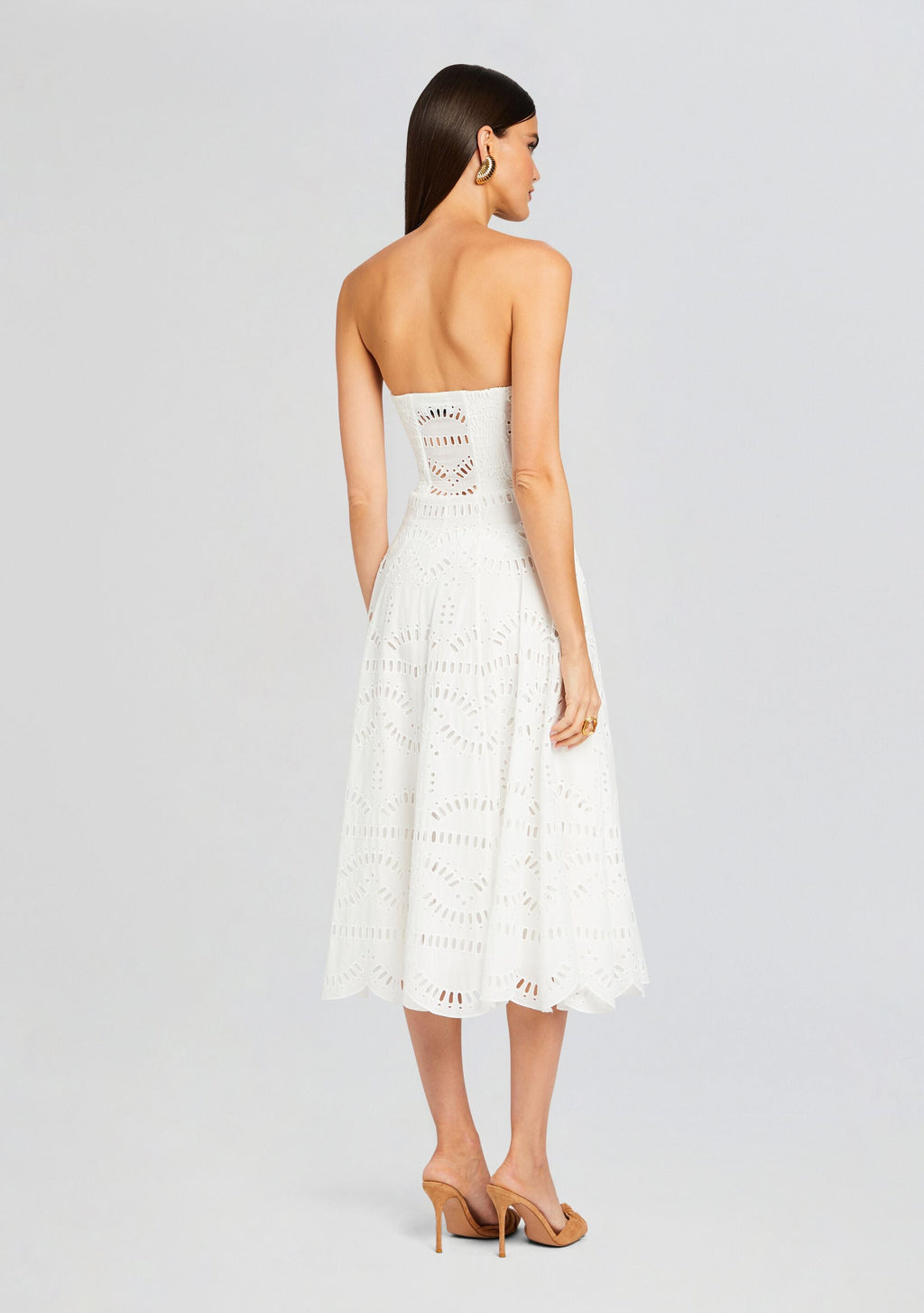 Galik Midi Dress by Charo Ruiz in White Samoa, product image 4