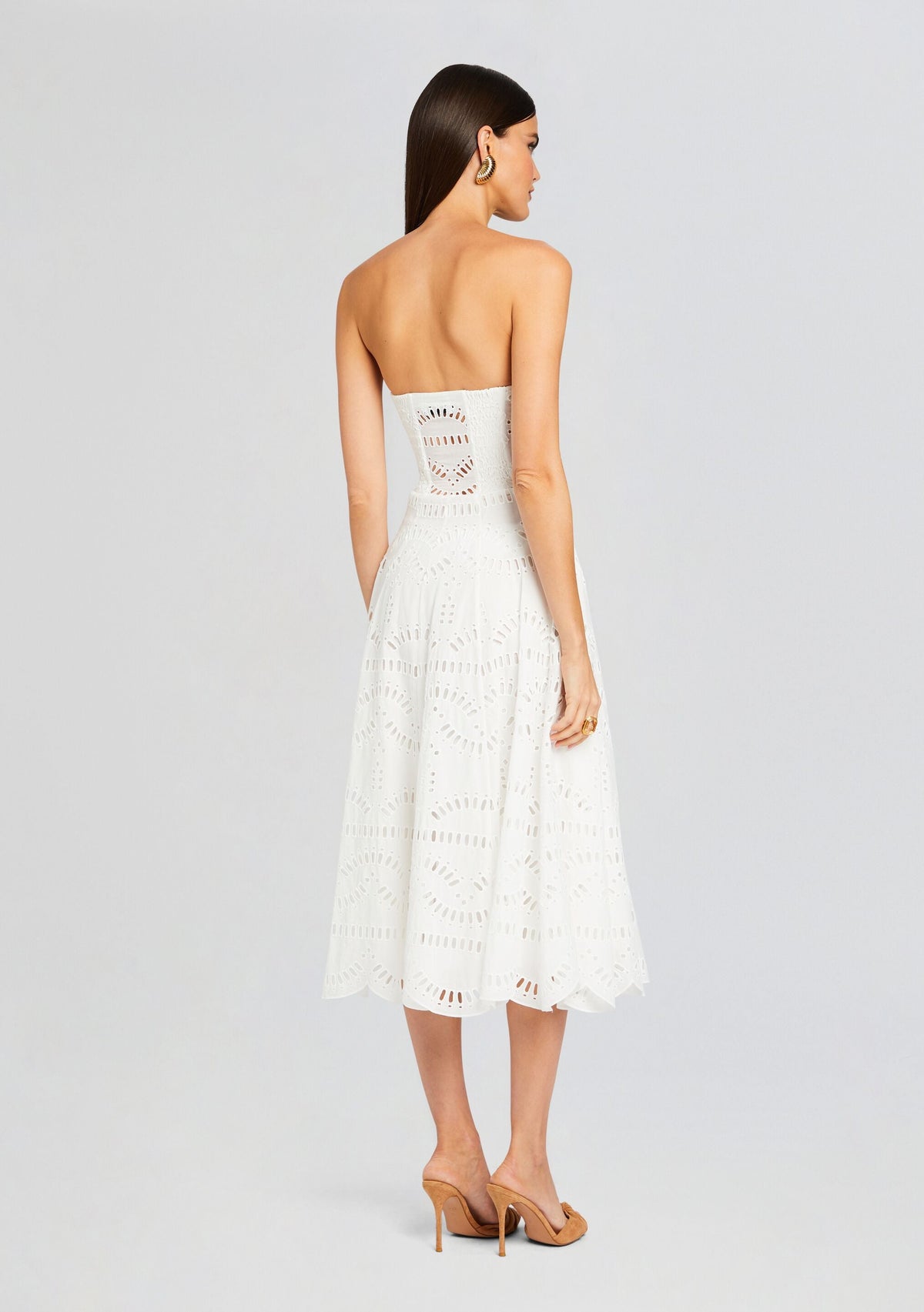 Galik Midi Dress by Charo Ruiz in White Samoa, product image 4