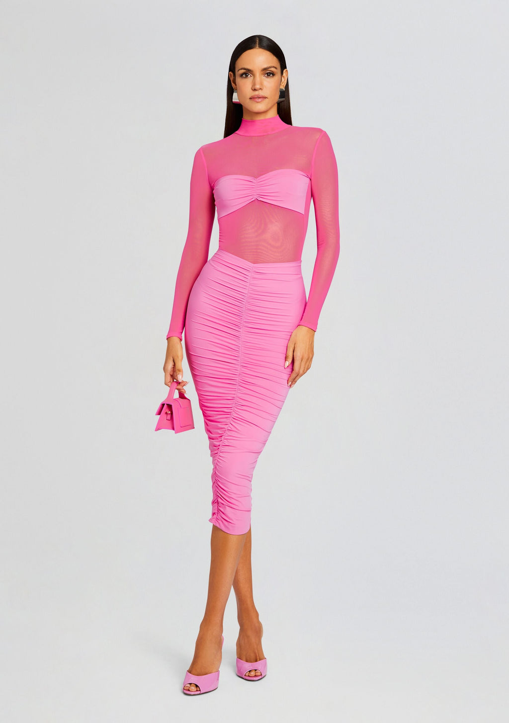 Levina Dress by SEROYA in Malibu Pink, product image 5