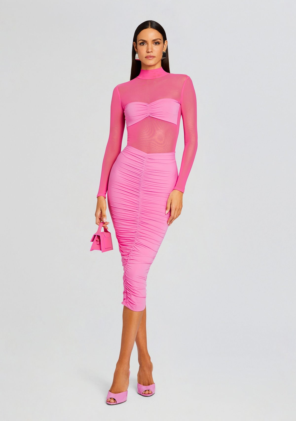 Levina Dress by SEROYA in Malibu Pink, product image 5