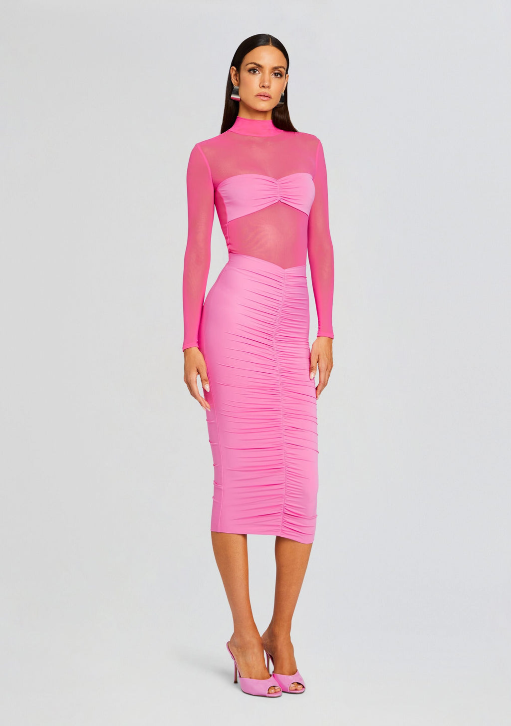 Levina Dress by SEROYA in Malibu Pink, product image 3