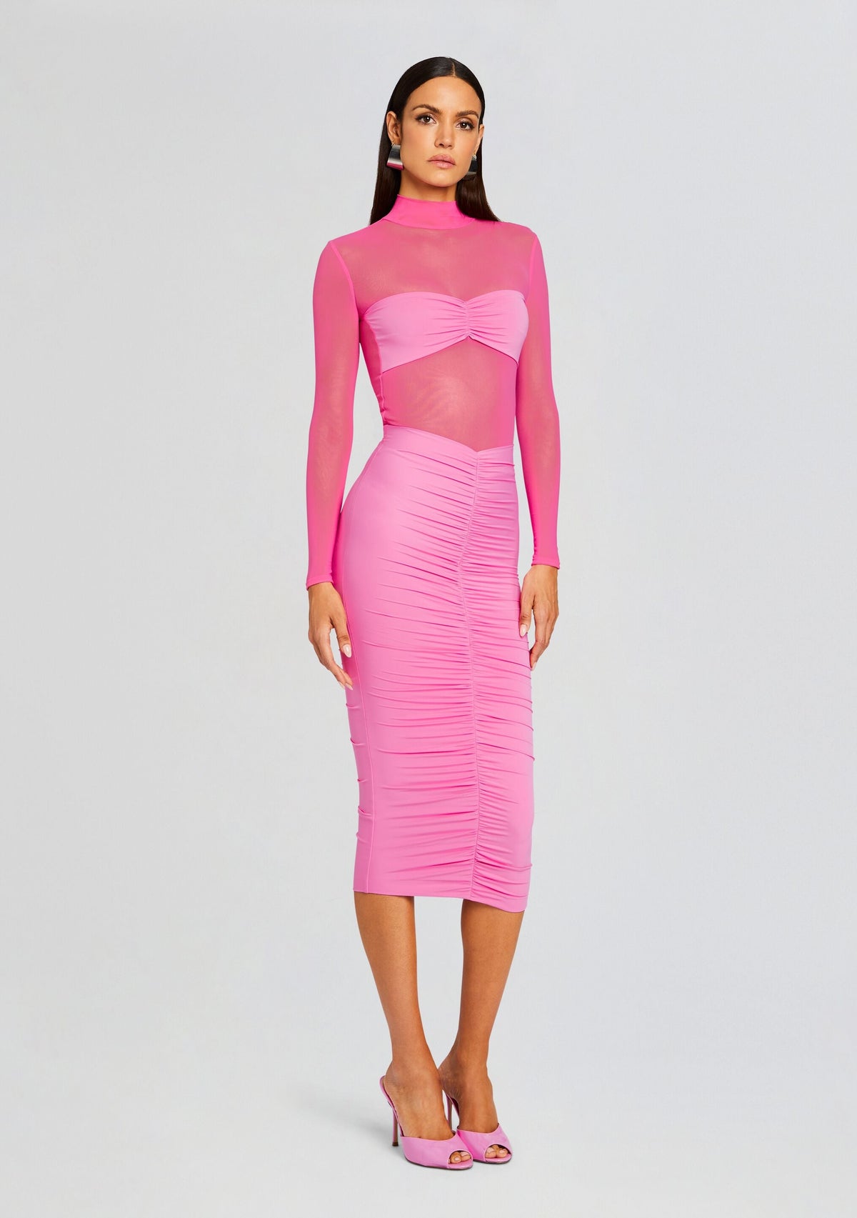 Levina Dress by SEROYA in Malibu Pink, product image 3