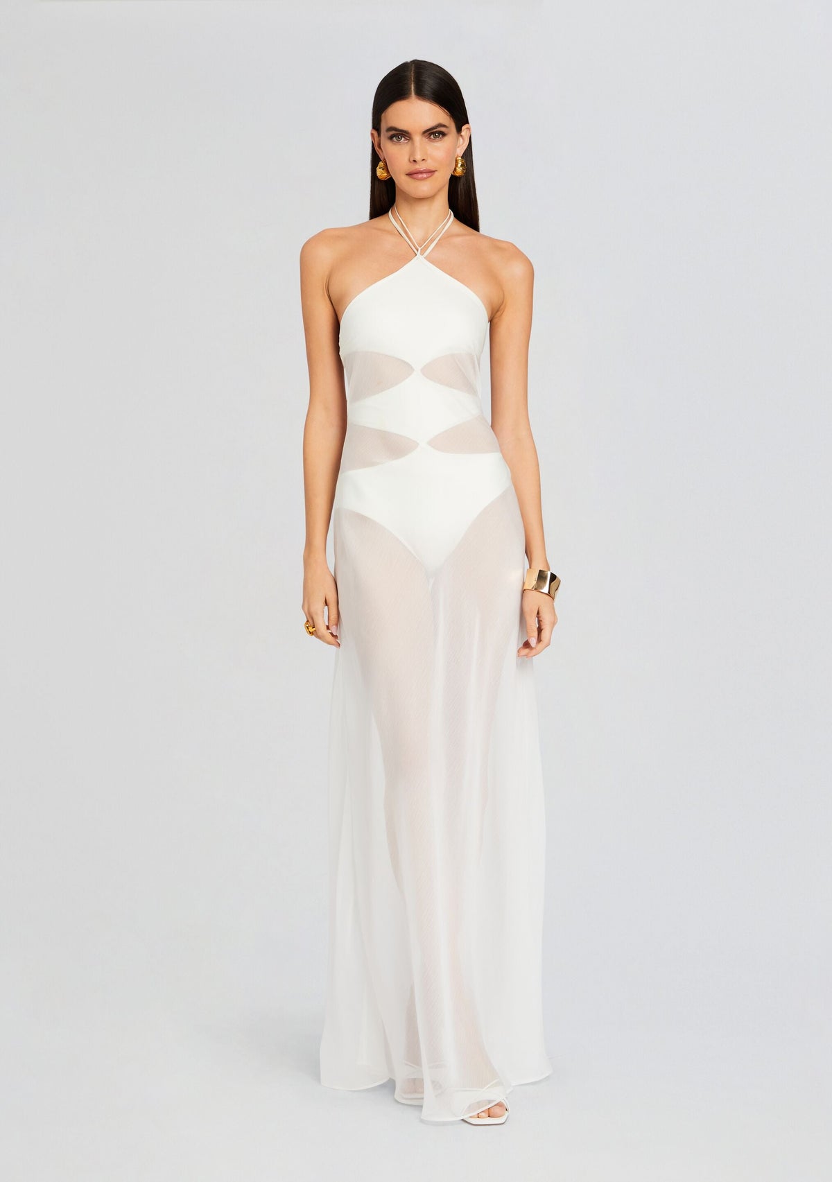 Heleny Maxi Dress by Shani Shemer in Cream, product image 1