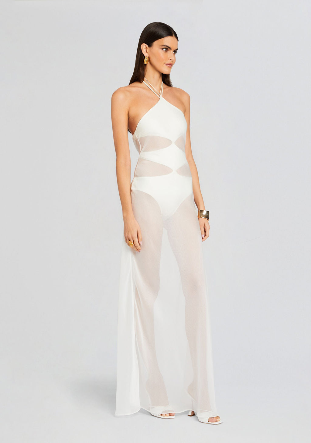 Heleny Maxi Dress by Shani Shemer in Cream, product image 3
