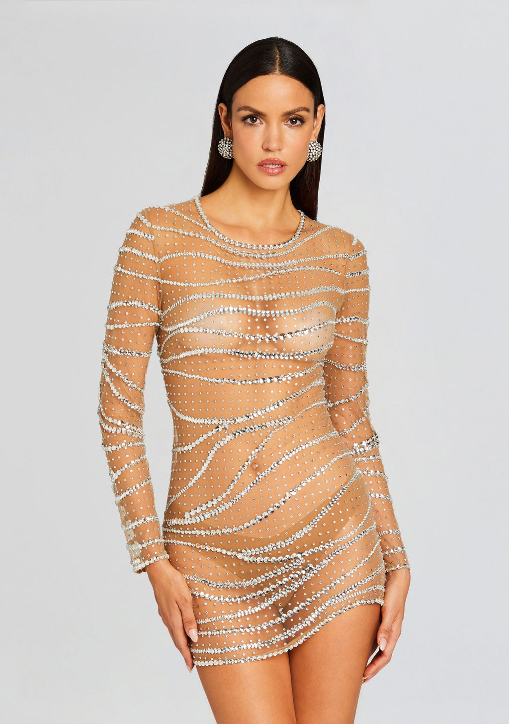Raes Dress by retrofête in Tannin/Silver, product image 5