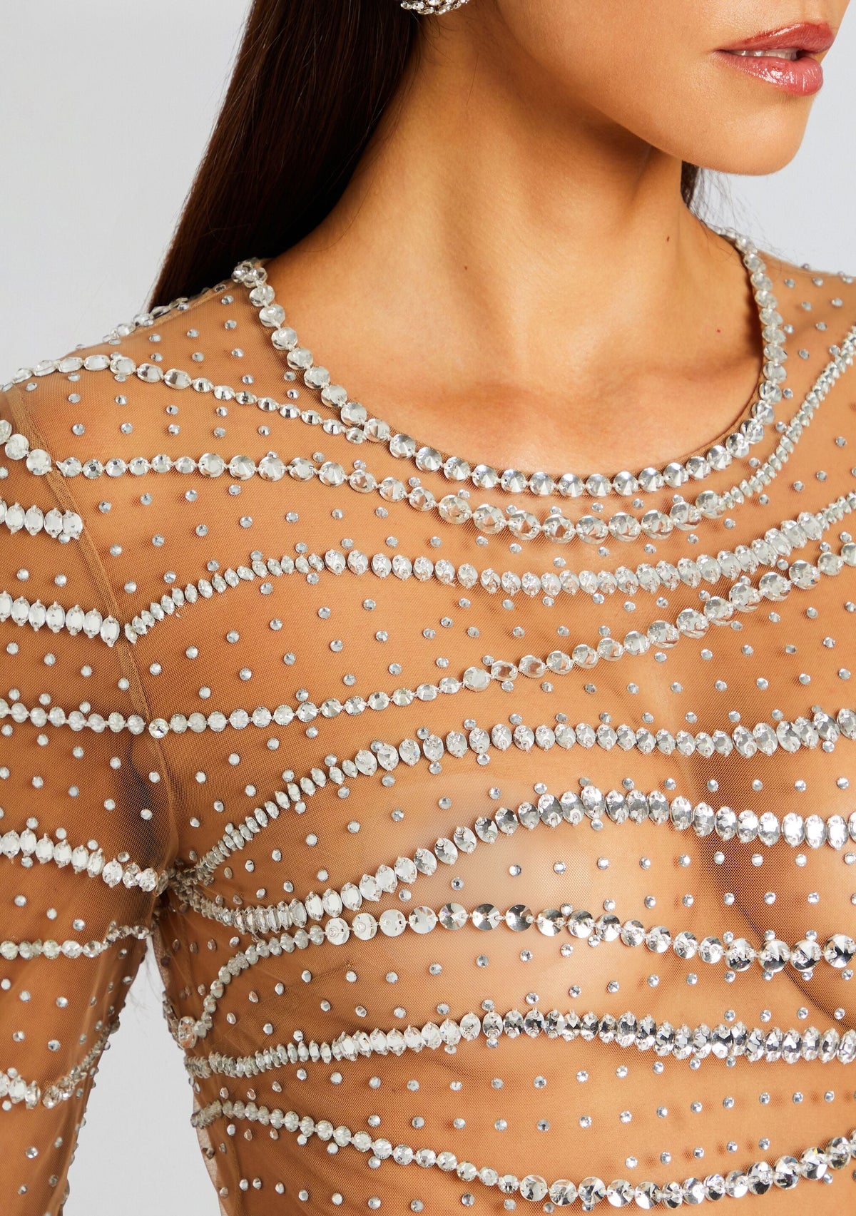Raes Dress by retrofête in Tannin/Silver, product image 2