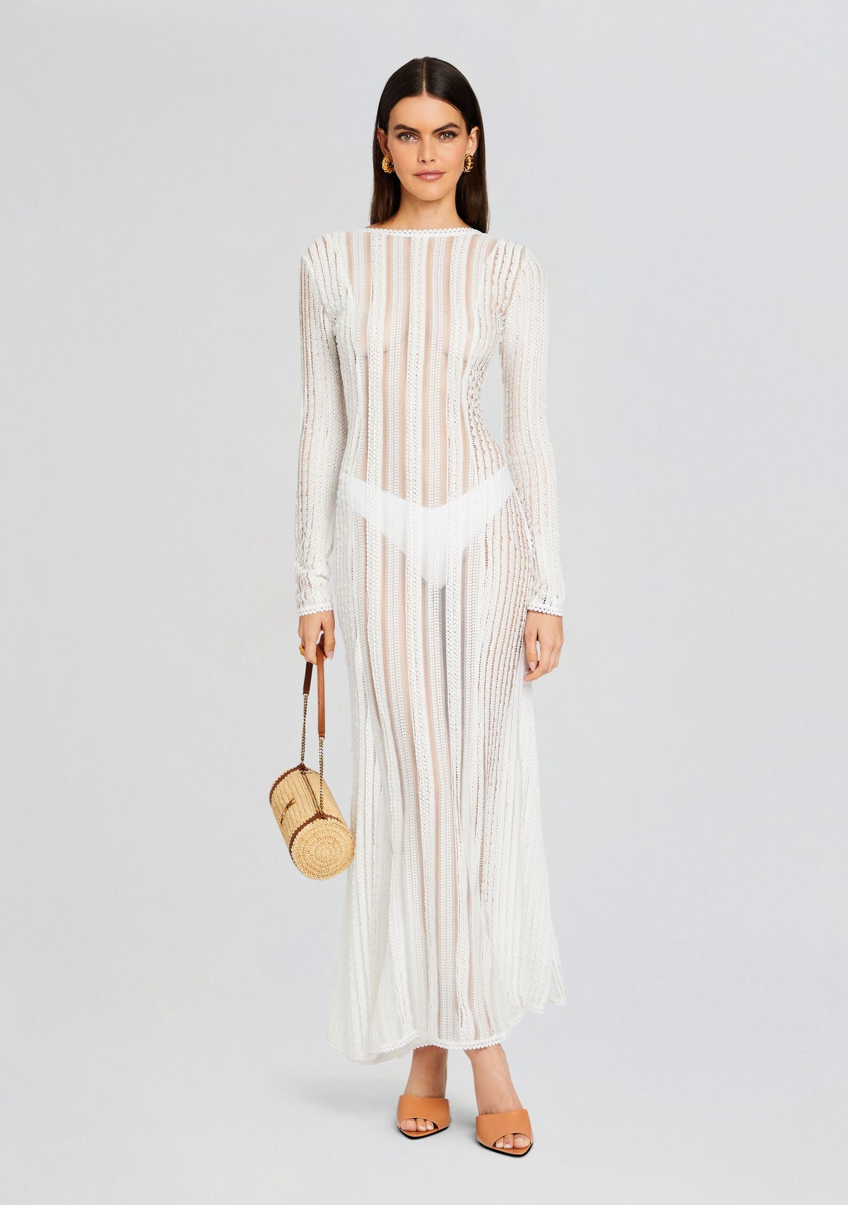 Saley Long Dress by Charo Ruiz in Natural White, product image 1