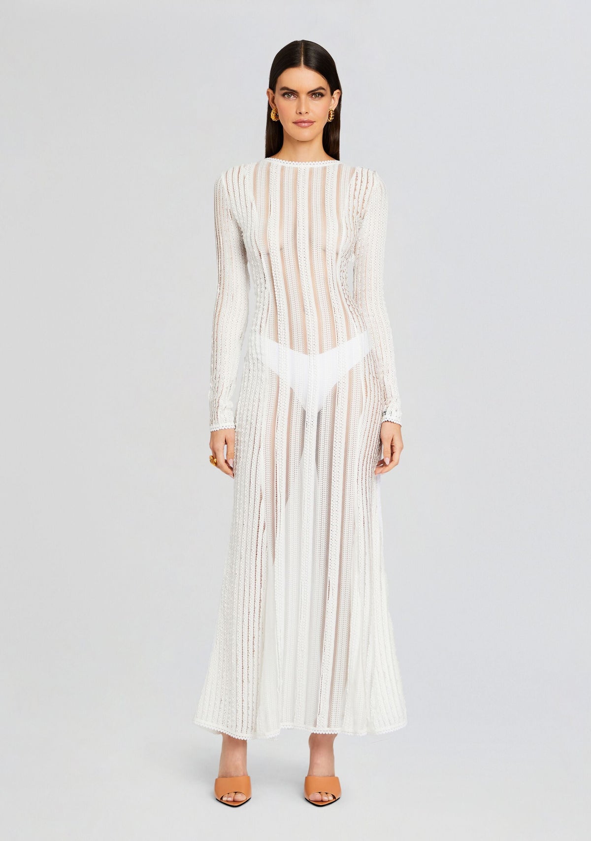 Saley Long Dress by Charo Ruiz in Natural White, product image 5
