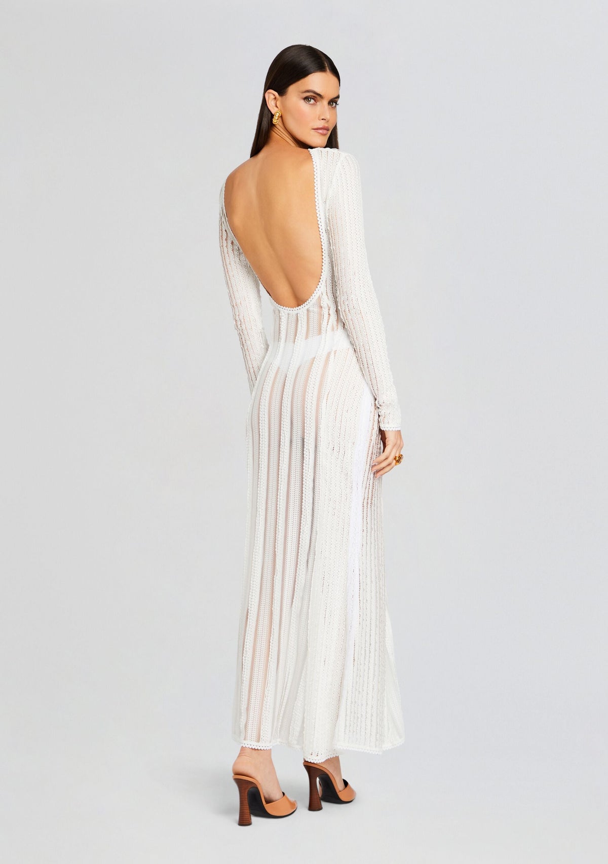 Saley Long Dress by Charo Ruiz in Natural White, product image 4