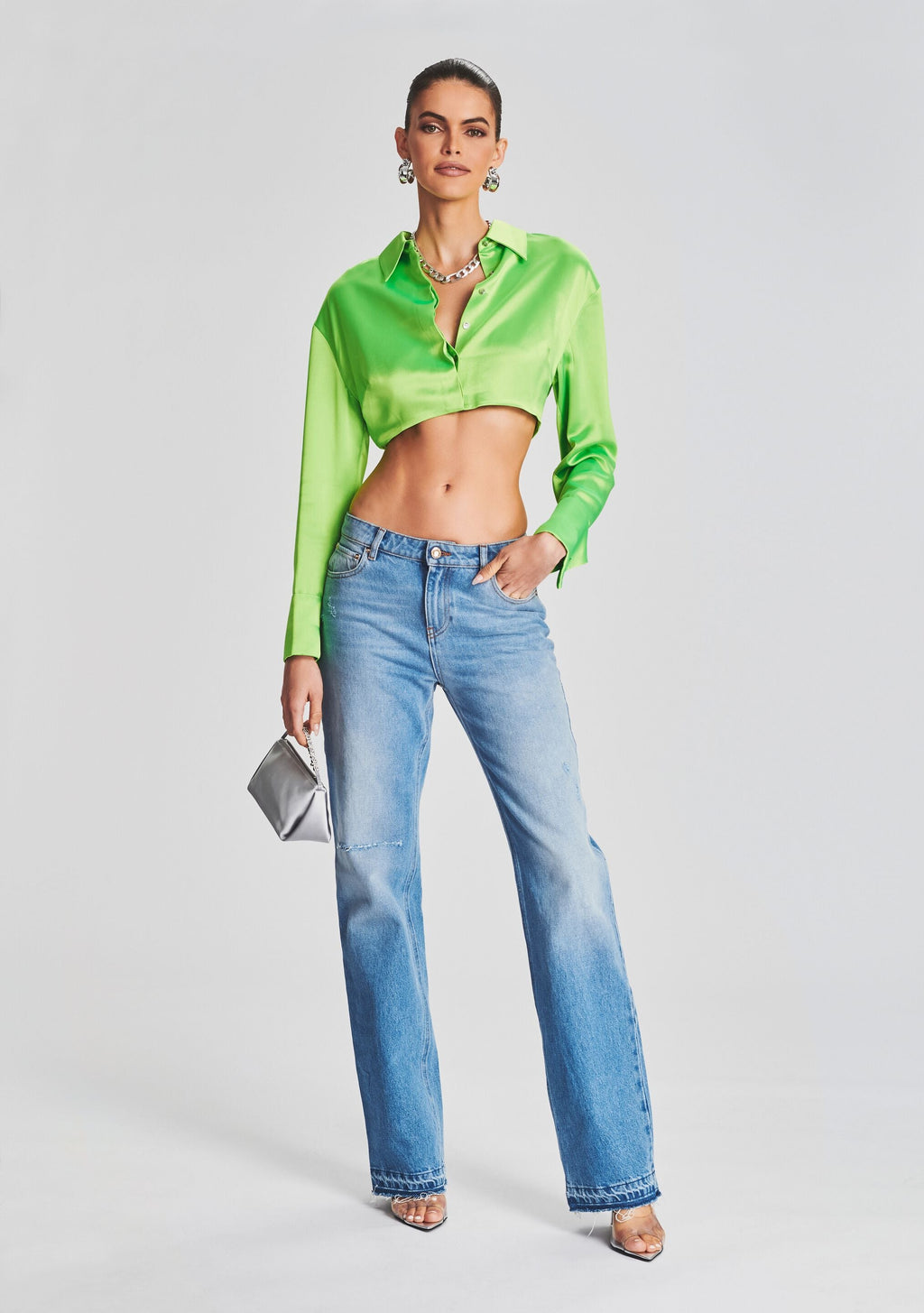 West Straight Leg Jean by retrofête in Celeste, product image 5