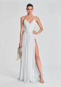 Doss Dress by retrofête in Silver/White, product image 1