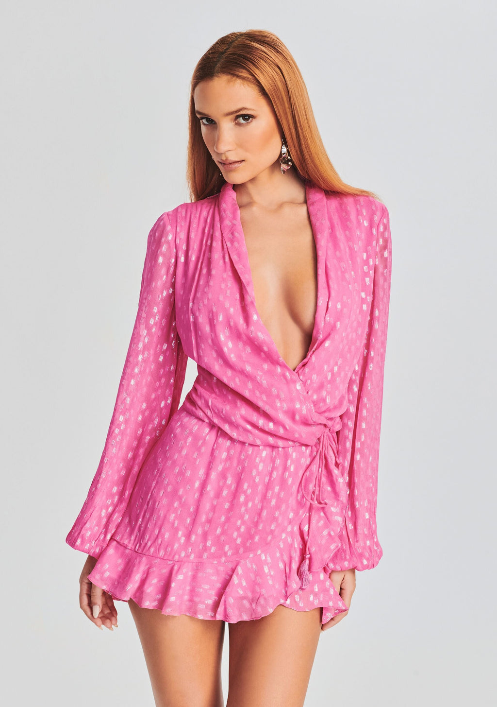 Fuchsia Short Dress by Rococo Sand in Fuchsia, product image 2