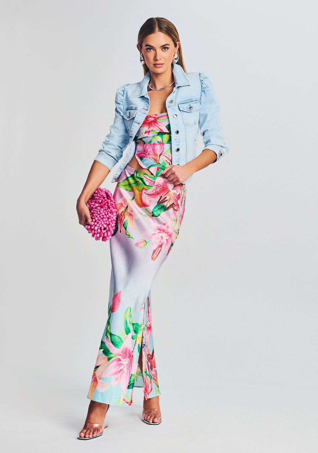 Ada Denim Jacket by retrofête in Vivid, product image 2