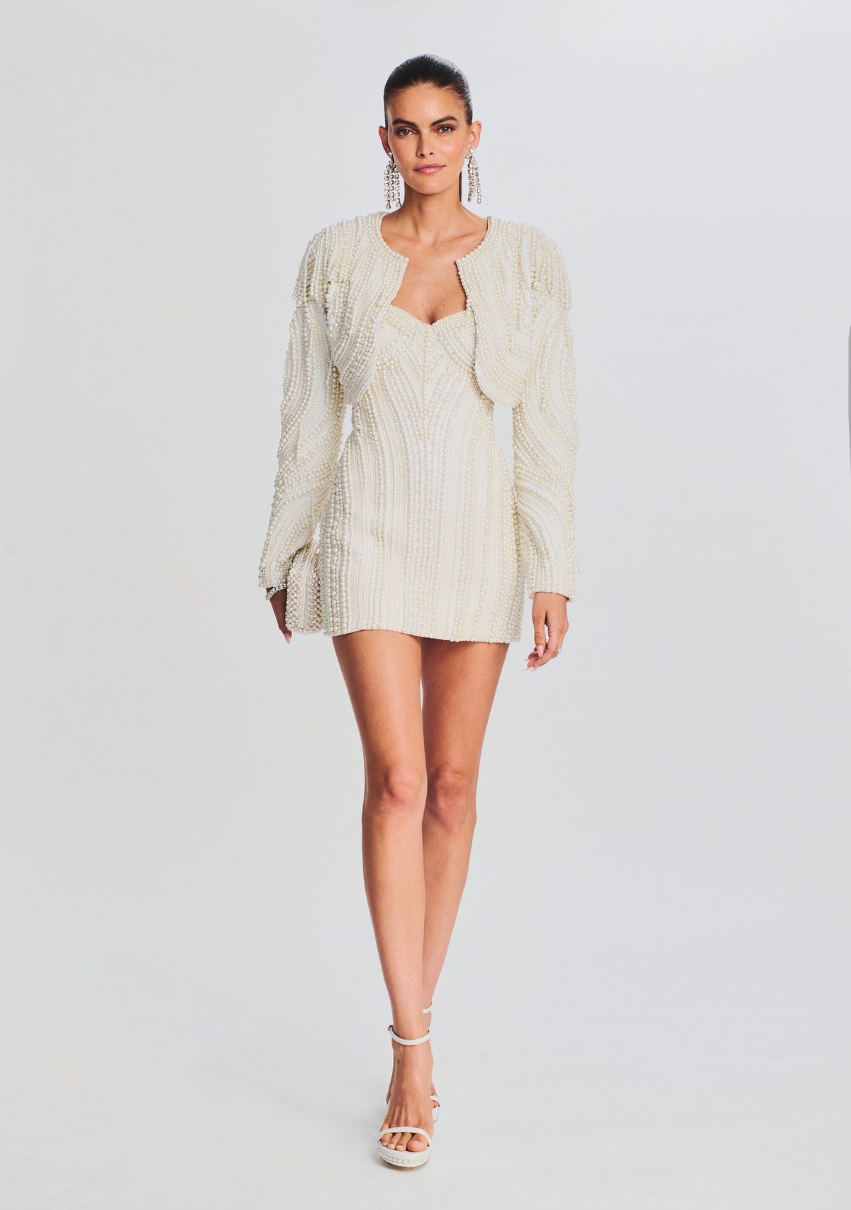 Ian Pearl Jacket by retrofête in Ivory, product image 2