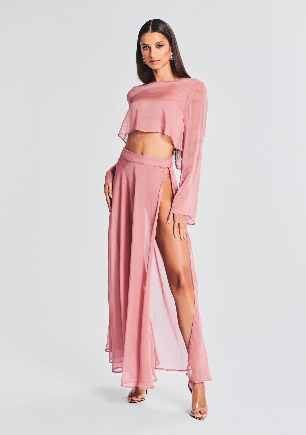 Grace Cropped Shirt by Shani Shemer in Coffee Cream, product image 2