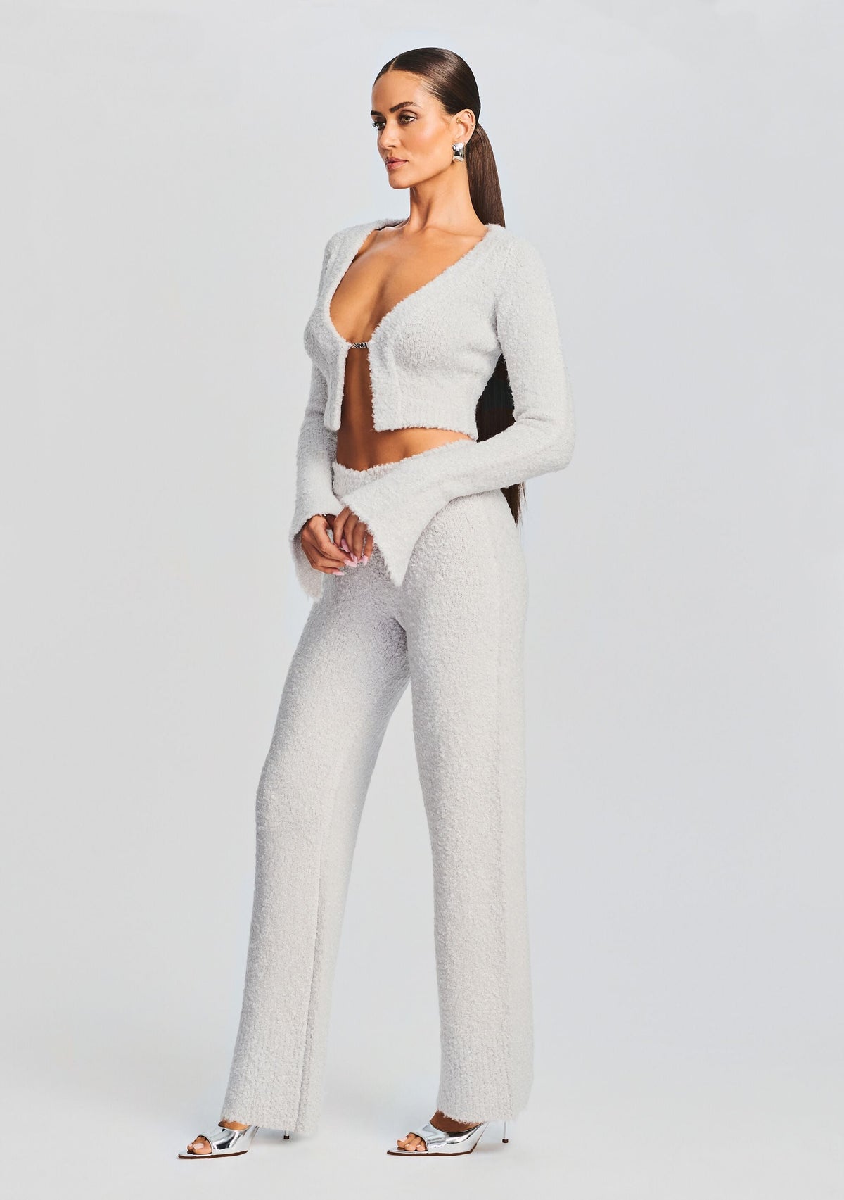 Bora Cardigan by SEROYA in Silver, product image 3