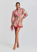 Indu Short Dress by Hemant & Nandita in Pink, product image 1