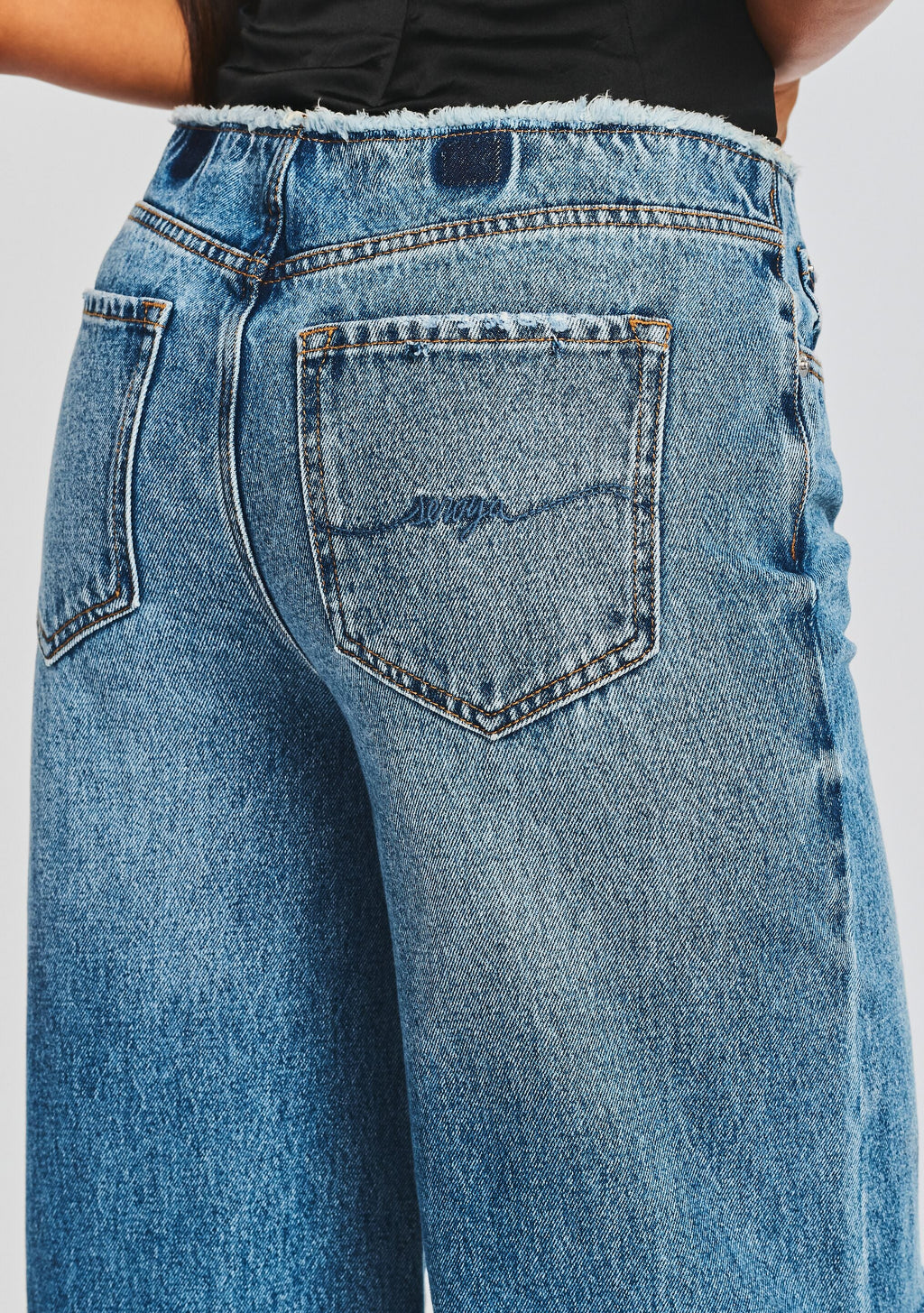 Aston Wide Leg Jean by SEROYA in Bayside, product image 2