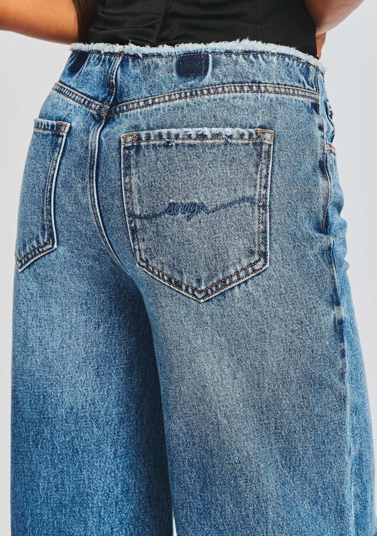 Aston Wide Leg Jean by SEROYA in Bayside, product image 2
