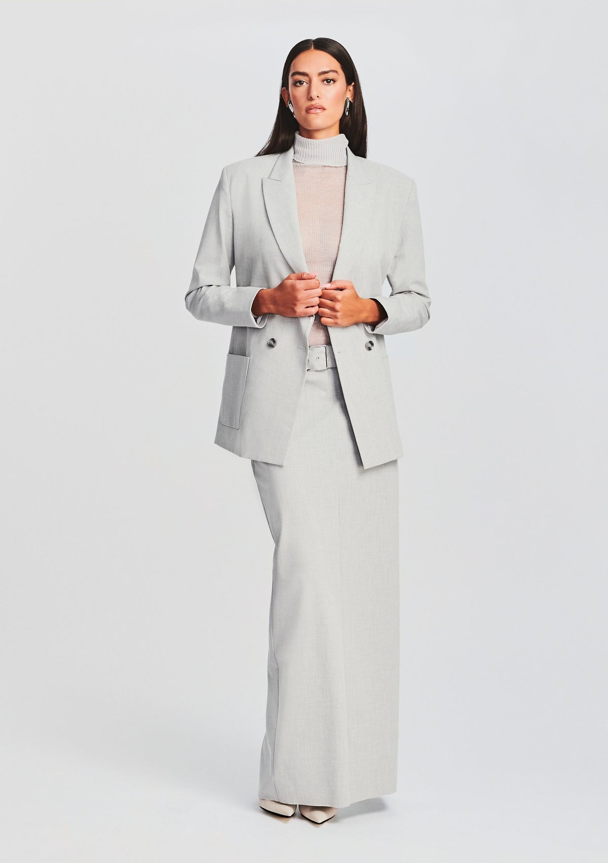 Natasha Blazer by SEROYA in Silver, product image 5