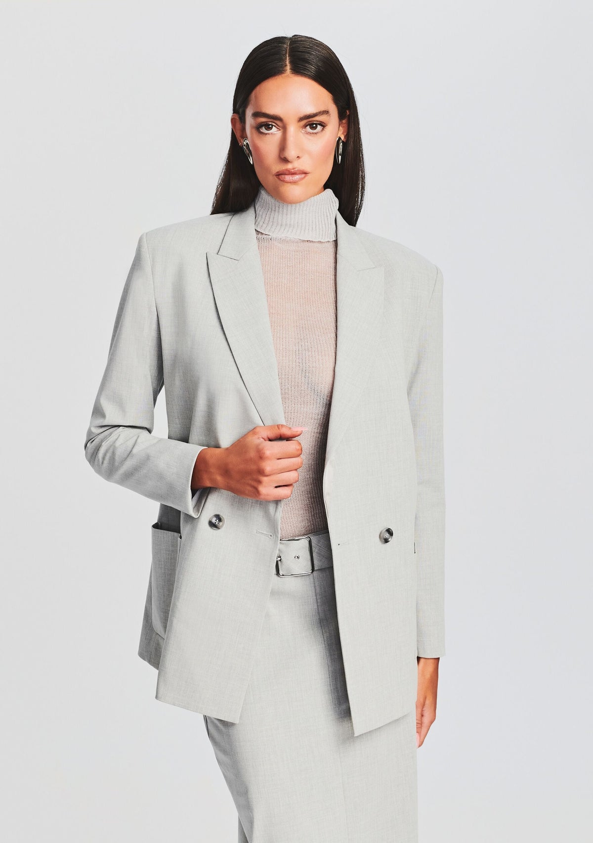 Natasha Blazer by SEROYA in Silver, product image 1