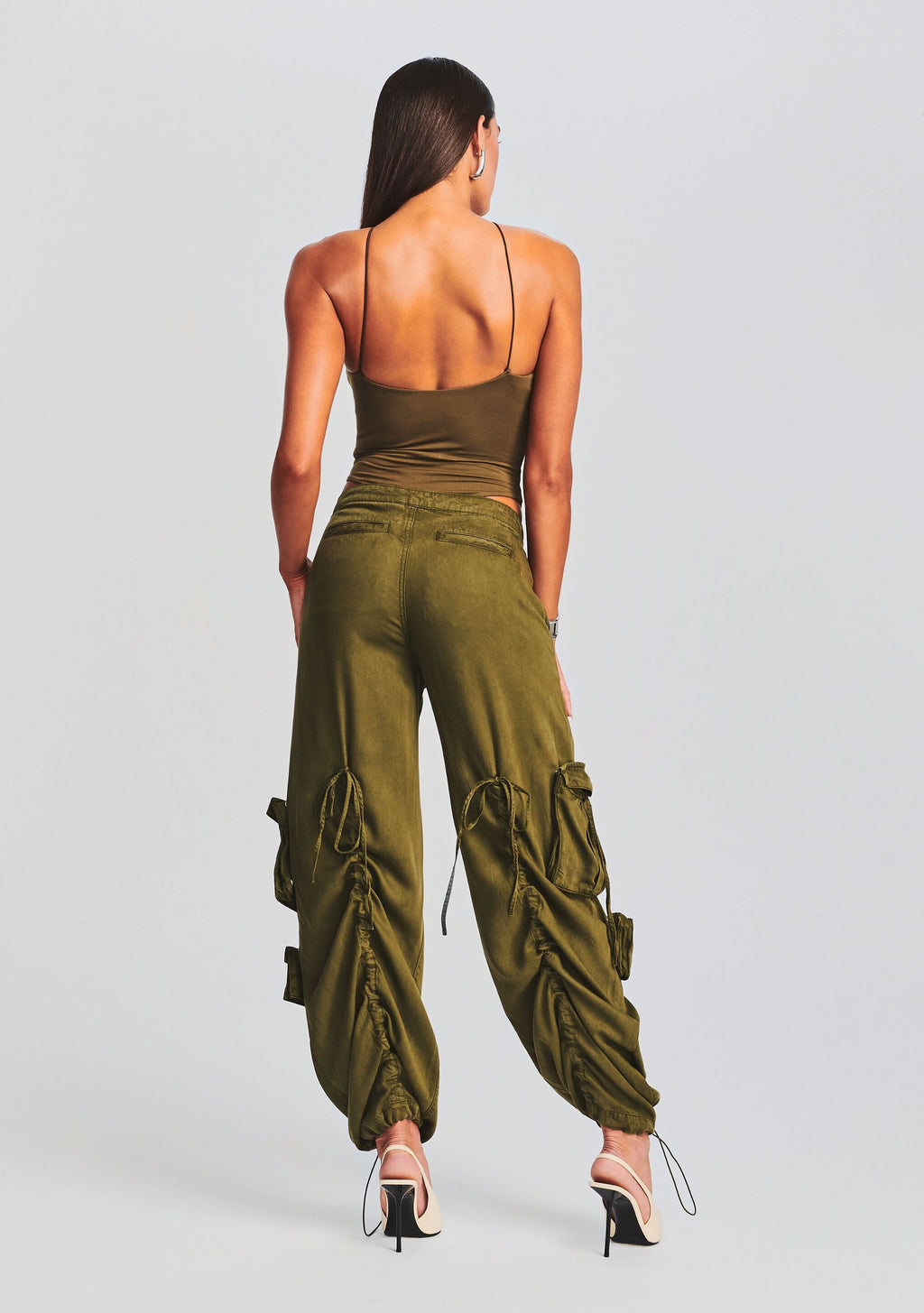 Peggy Cargo by SEROYA in Vintage Army Green, product image 4