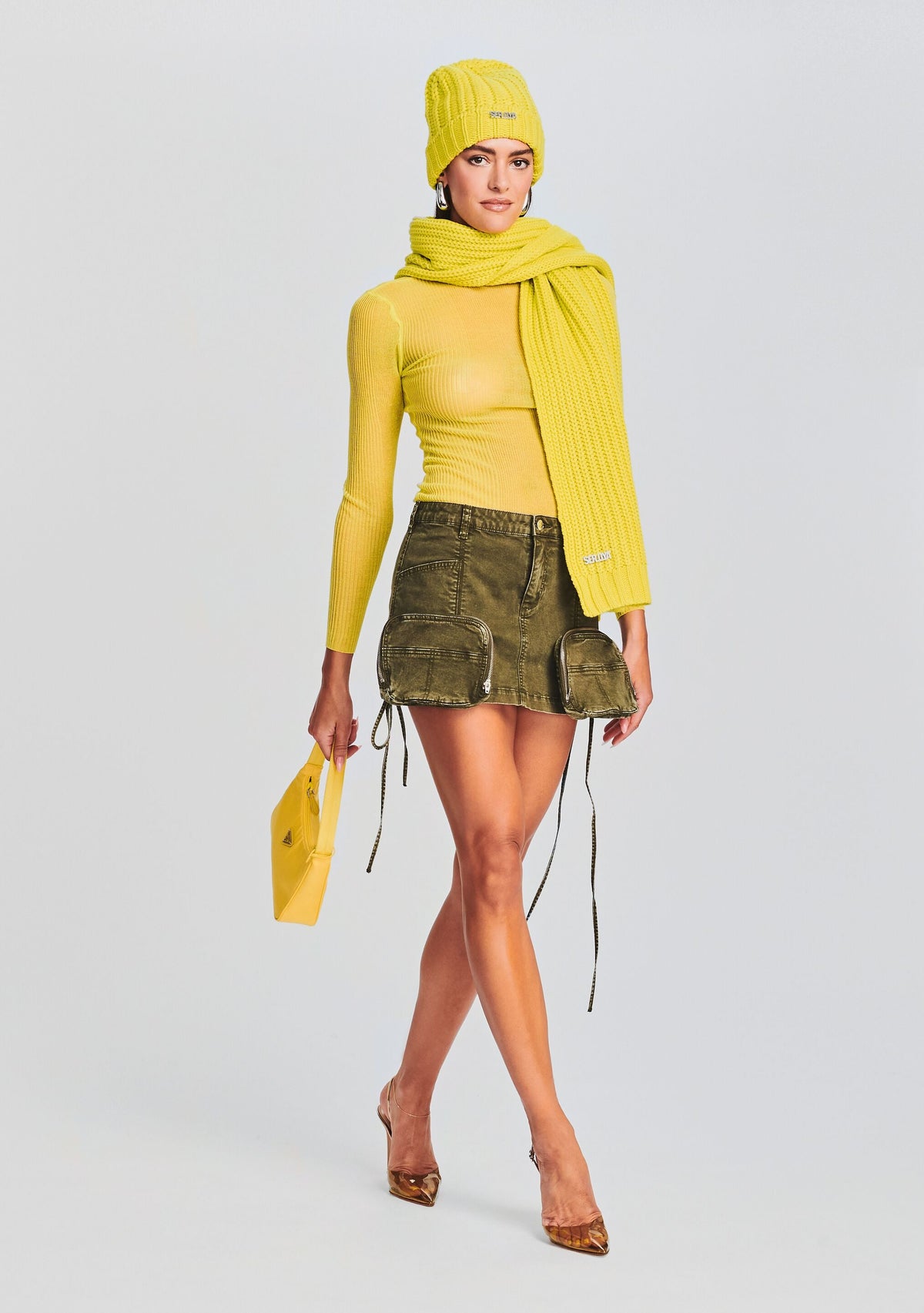 Ash Scarf by SEROYA in Citric, product image 2