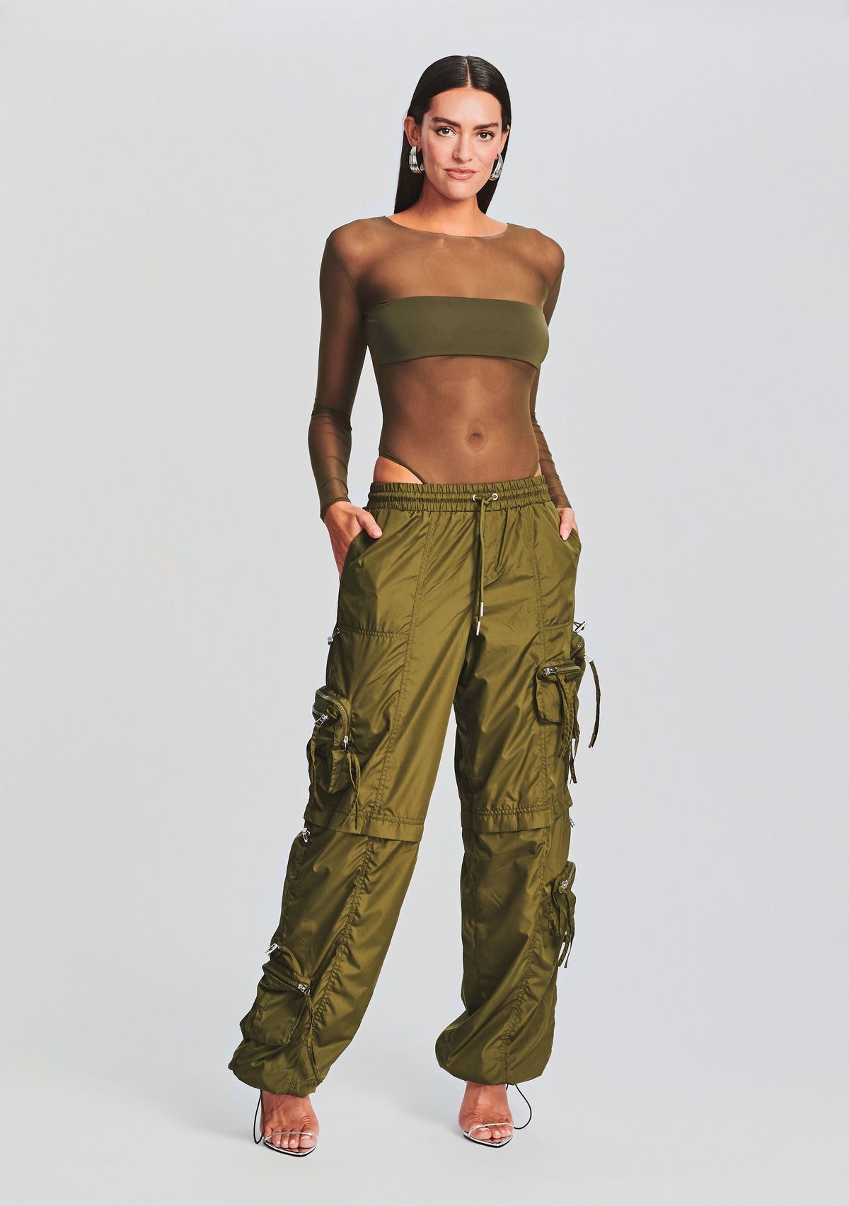Alba Ruched Cargo Pant by SEROYA in Fort Greene, product image 2