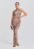 Ronnie Dress by SEROYA in Tan Leopard, product image 1